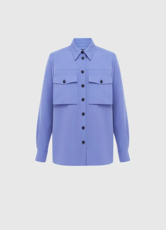 Mavis Pocket Shirt - Moonlight sold by LEO LIN