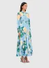 Zara Shirt Midi Dress - Hydrangea Print in Cornflower Blue sold by LEO LIN