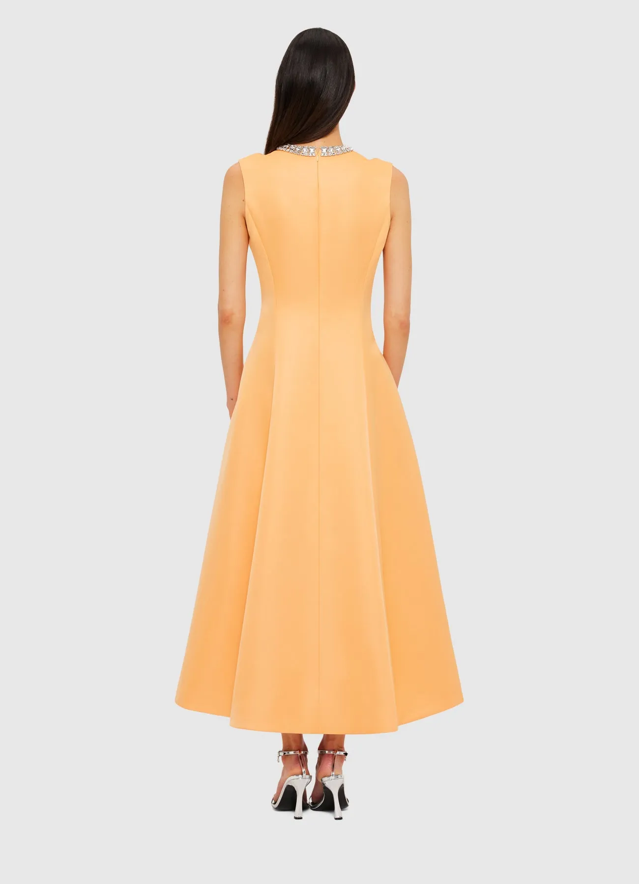 Nicola Embellished Midi Dress - Ochre sold by LEO LIN product image thumbnail 4