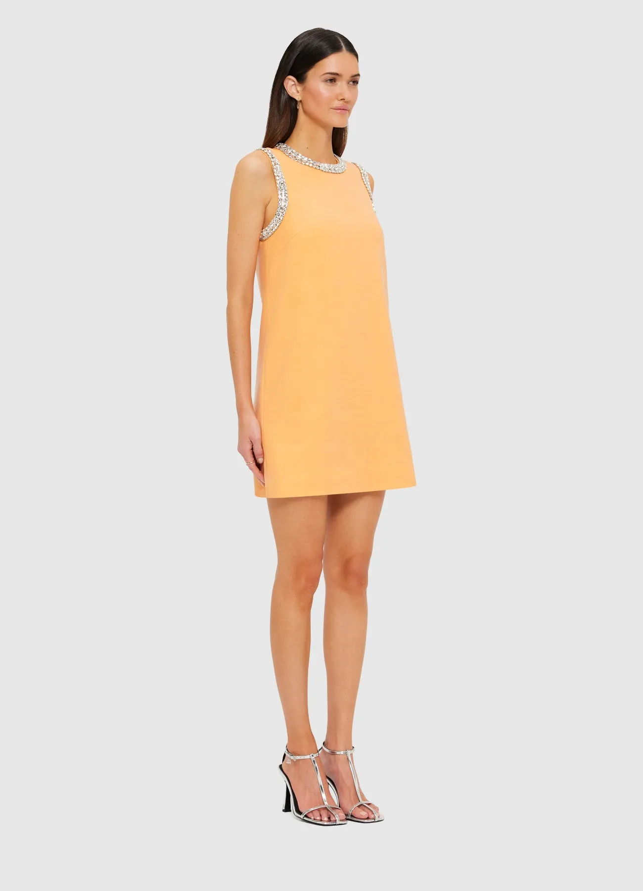 Fergie Embellished Mini Dress - Ochre sold by LEO LIN product image thumbnail 3