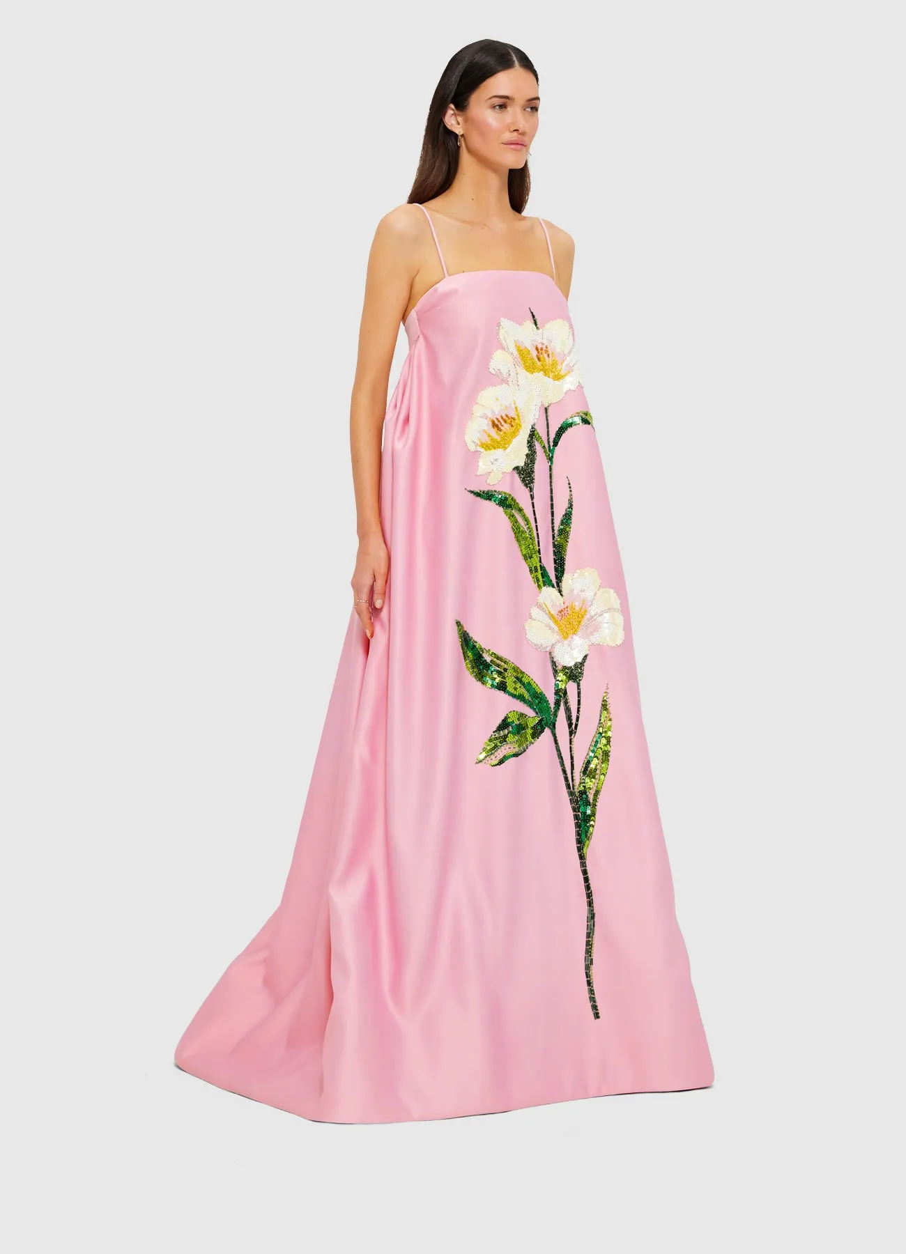 Frances Appliqué Maxi Dress - Camelia Print sold by LEO LIN product image thumbnail 3