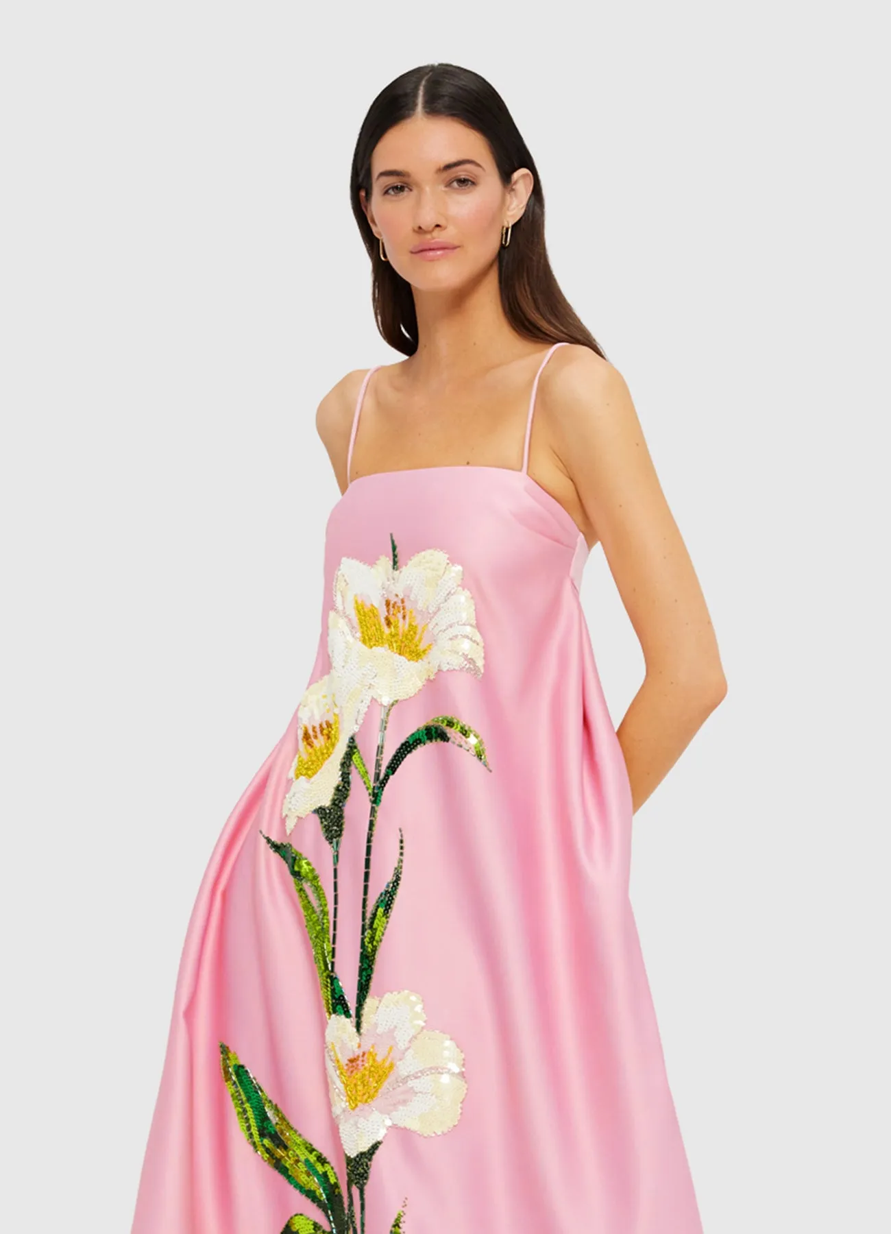 Frances Appliqué Maxi Dress - Camelia Print sold by LEO LIN product image thumbnail 5