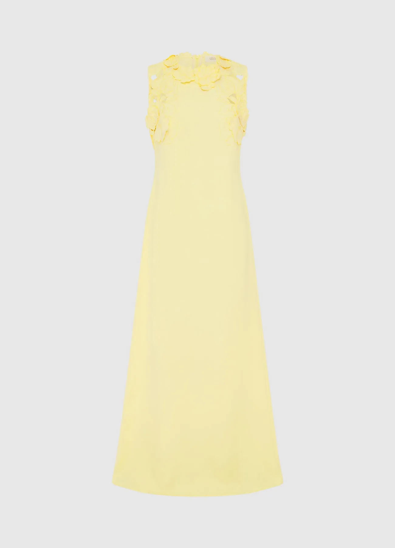 Solene Appliqué Maxi Dress - Sorbet Yellow sold by LEO LIN