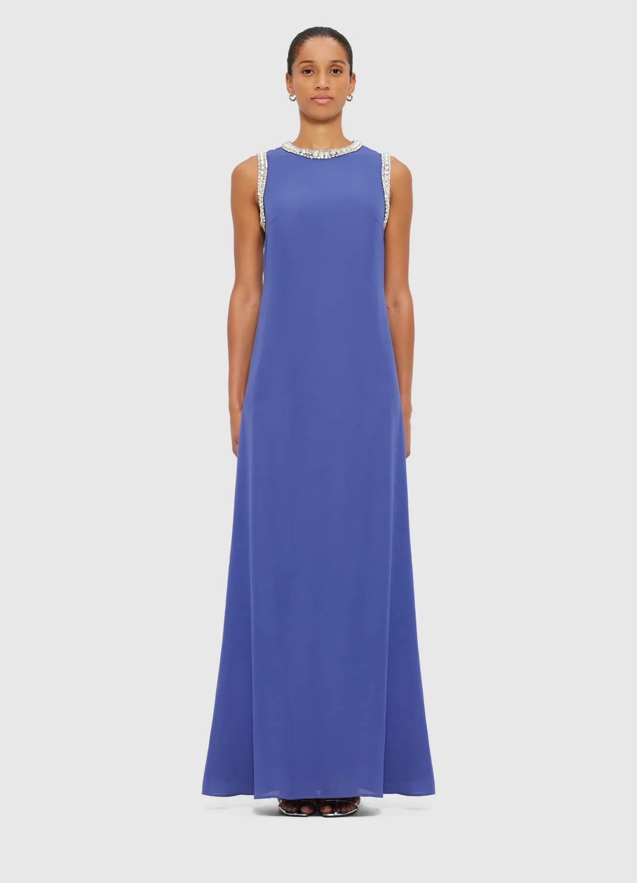 Sylvette Embellished Maxi Dress - Sapphire sold by LEO LIN product image thumbnail 2