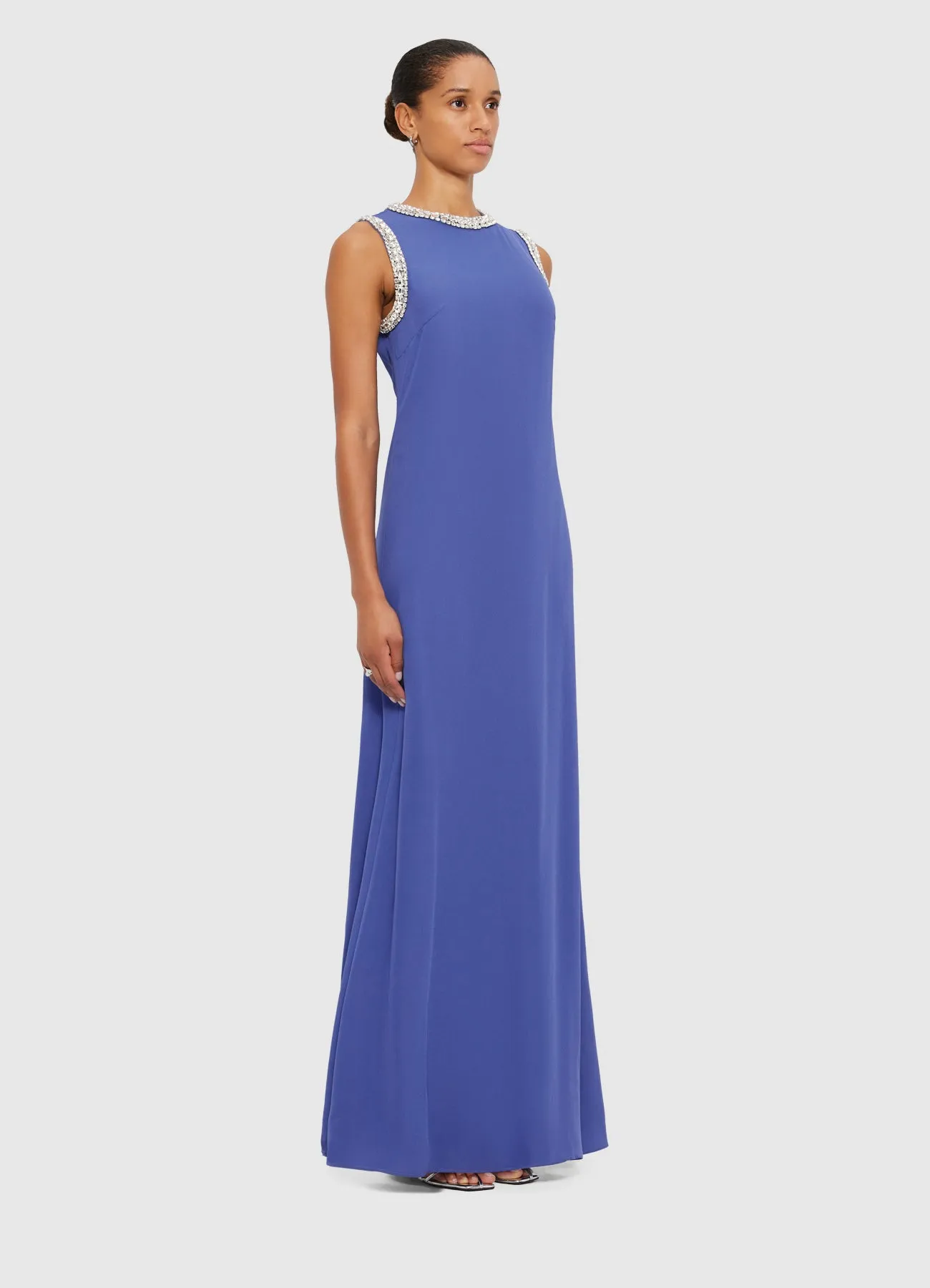 Sylvette Embellished Maxi Dress - Sapphire sold by LEO LIN product image thumbnail 3