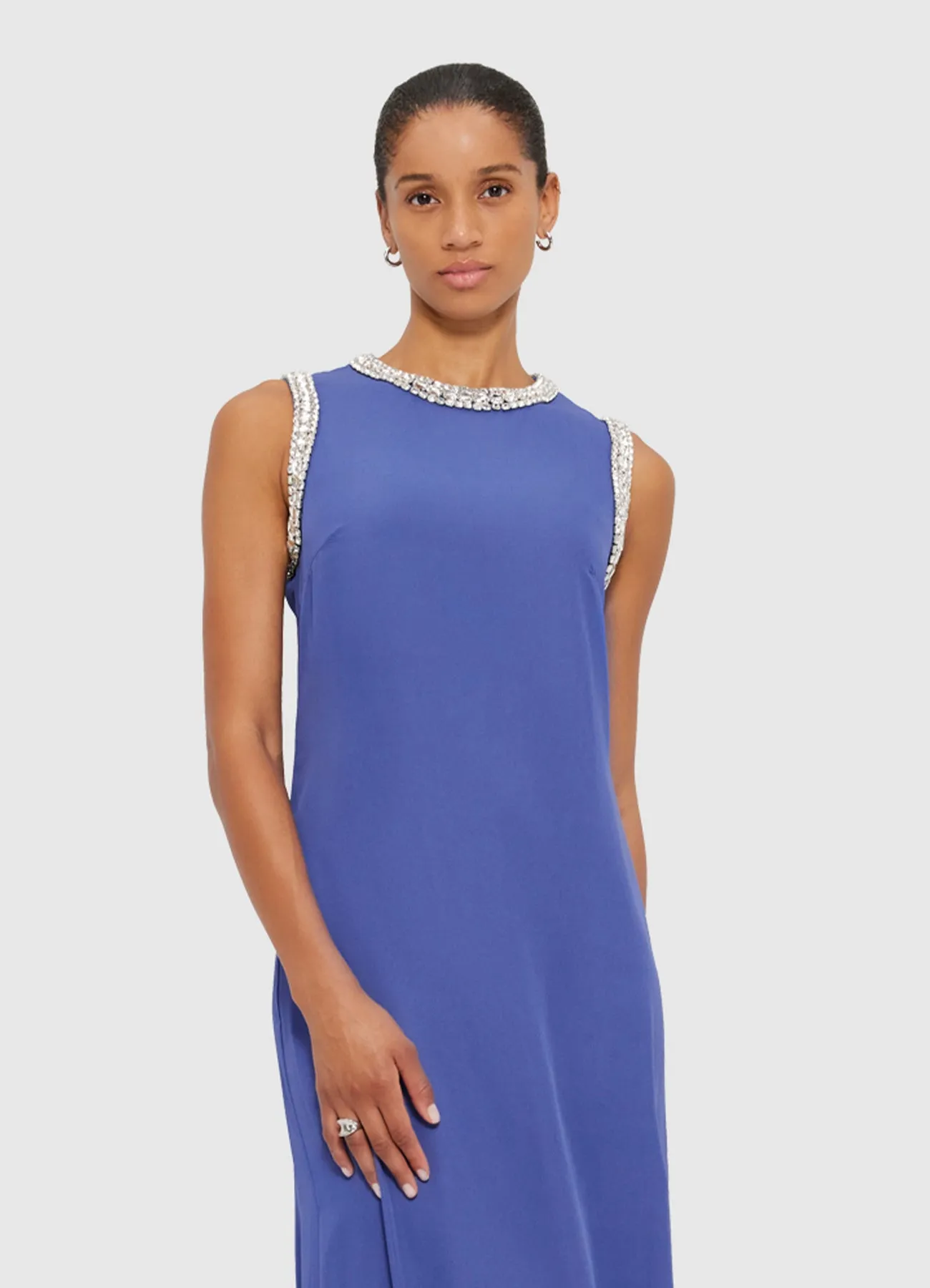 Sylvette Embellished Maxi Dress - Sapphire sold by LEO LIN product image thumbnail 5