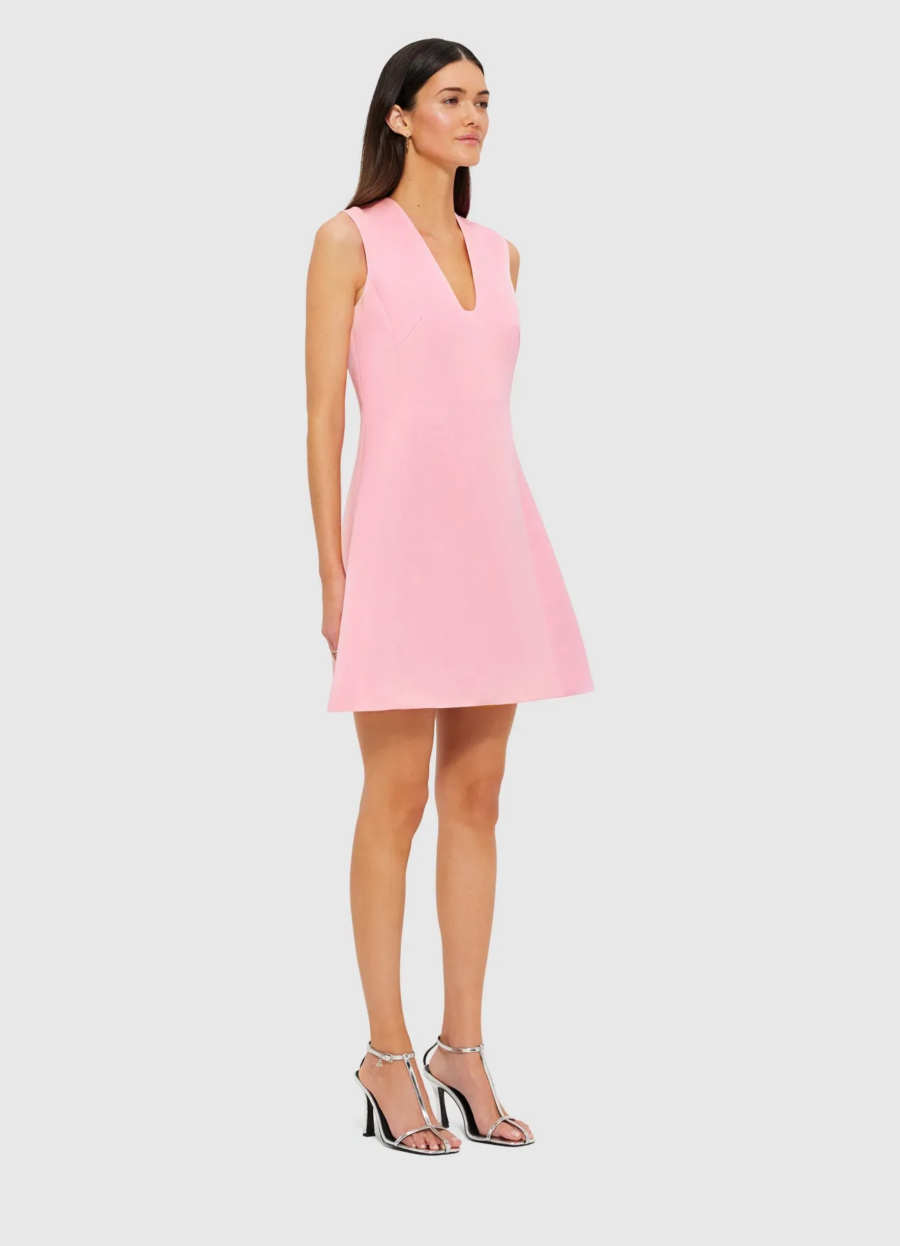 Briana V Neck Mini Dress - Flamingo sold by LEO LIN product image thumbnail 3