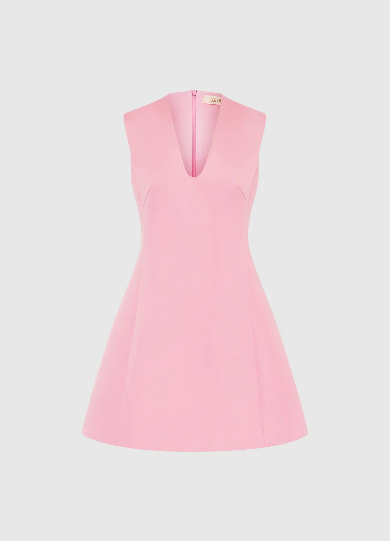 Briana V Neck Mini Dress - Flamingo sold by LEO LIN