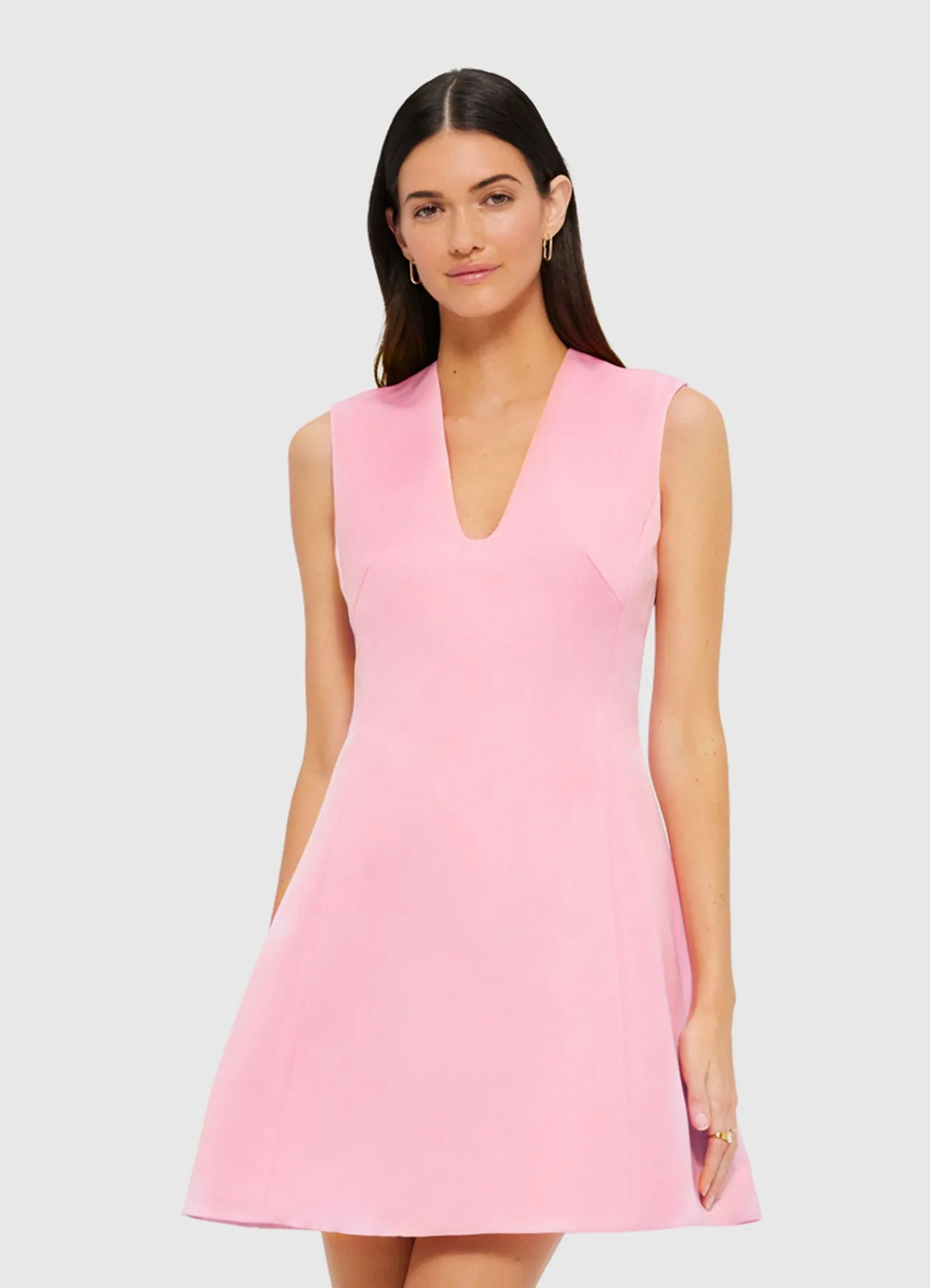 Briana V Neck Mini Dress - Flamingo sold by LEO LIN product image thumbnail 5