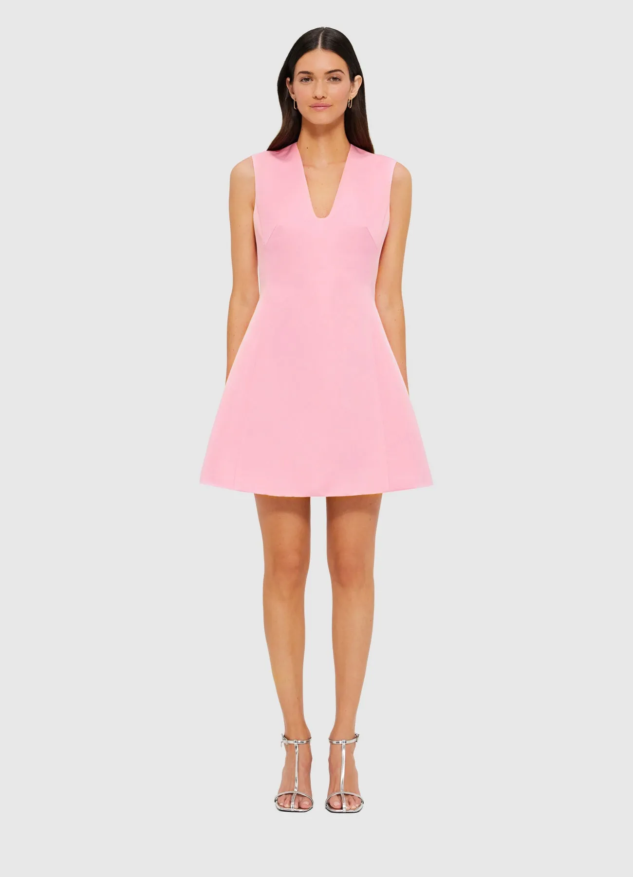 Briana V Neck Mini Dress - Flamingo sold by LEO LIN product image thumbnail 2