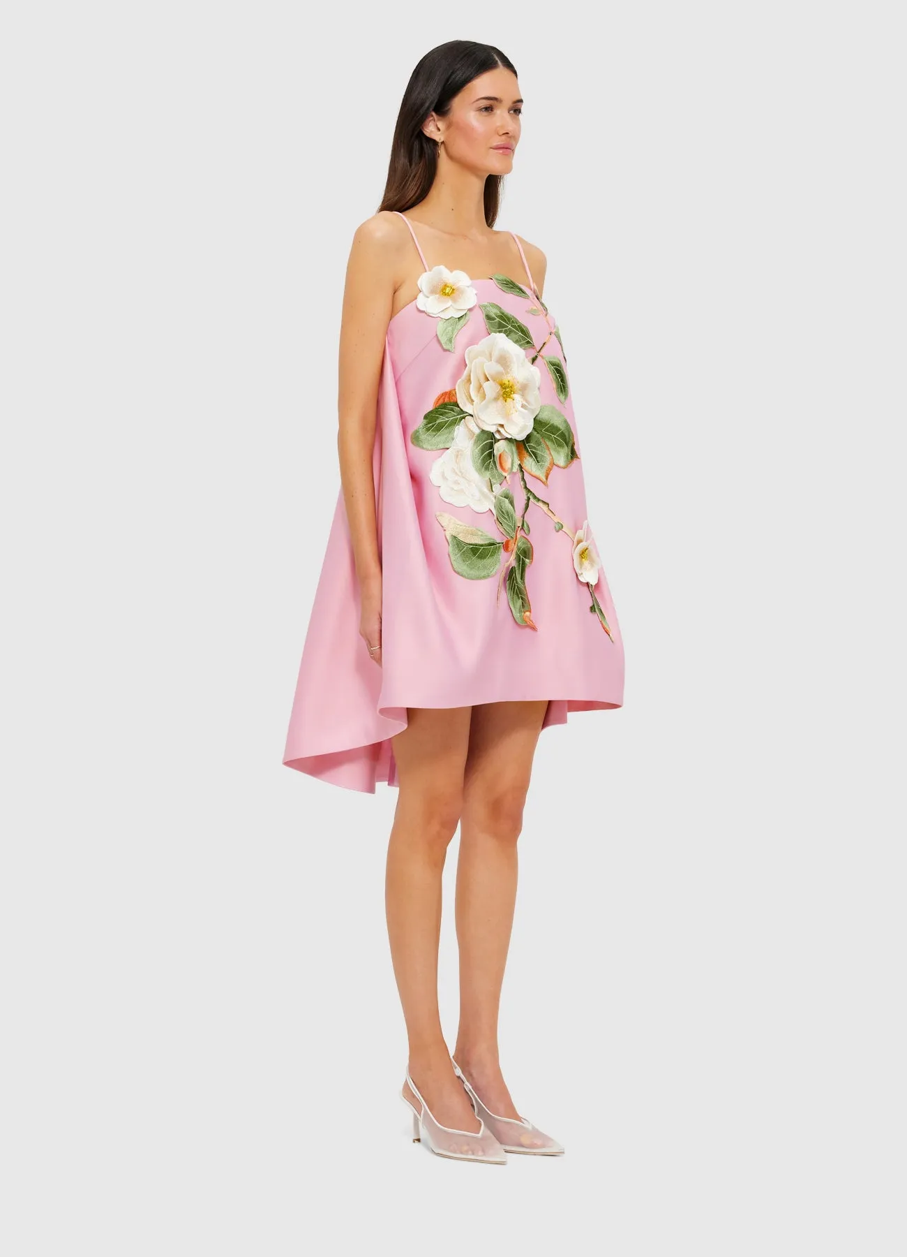 Felicia Appliqué Floral Mini Dress - Camelia Print sold by LEO LIN product image thumbnail 3