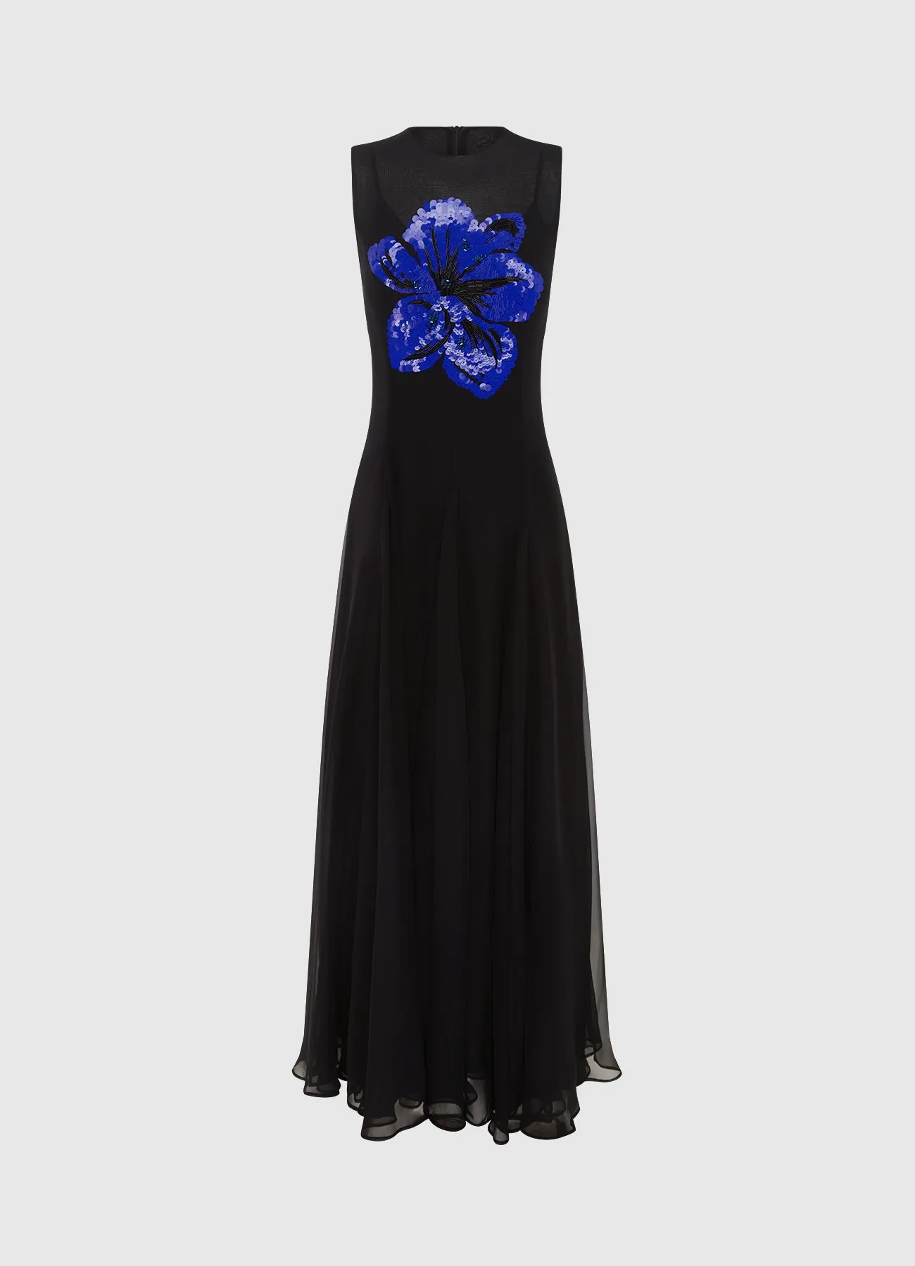 Linnea Embellished Maxi Dress - Ebony sold by LEO LIN