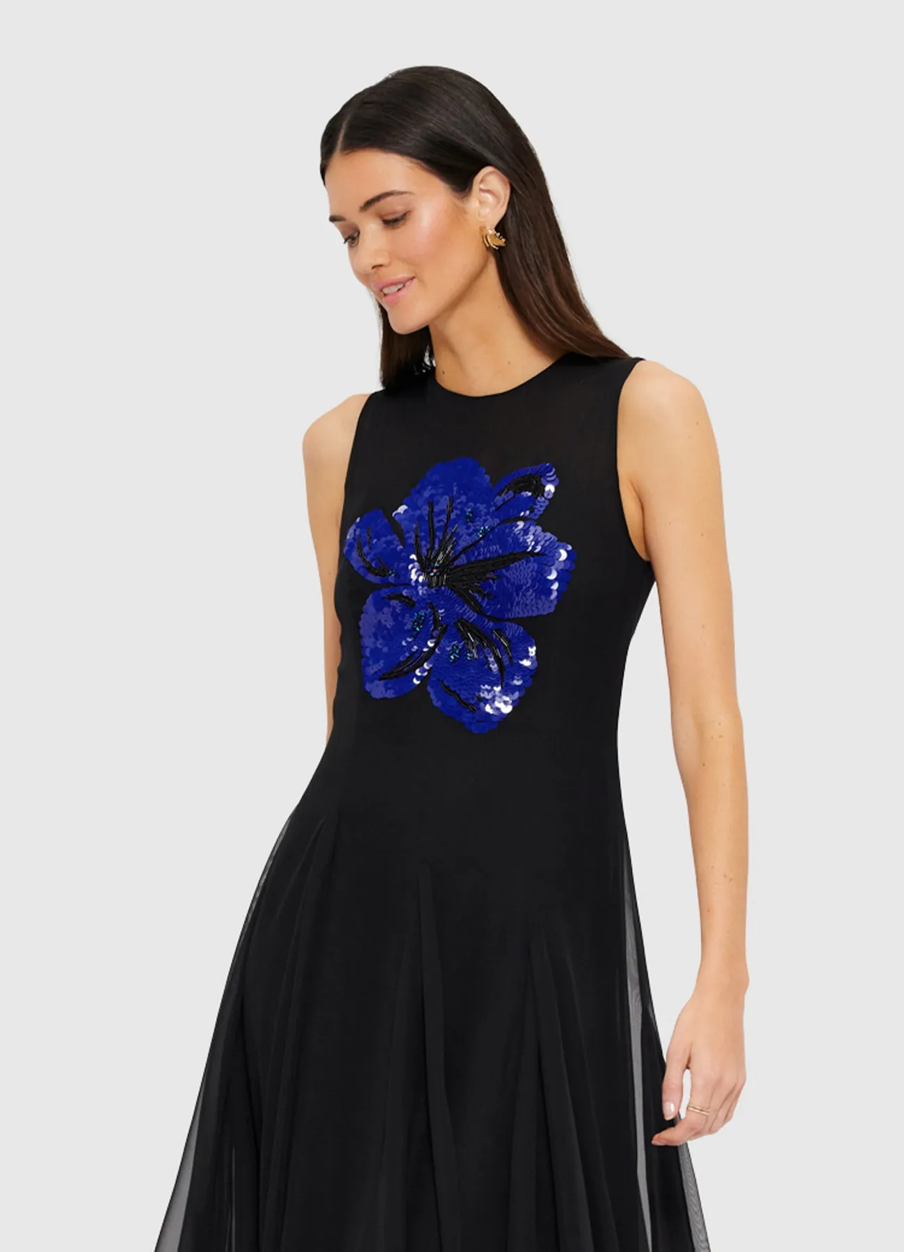 Linnea Embellished Maxi Dress - Ebony sold by LEO LIN product image thumbnail 5