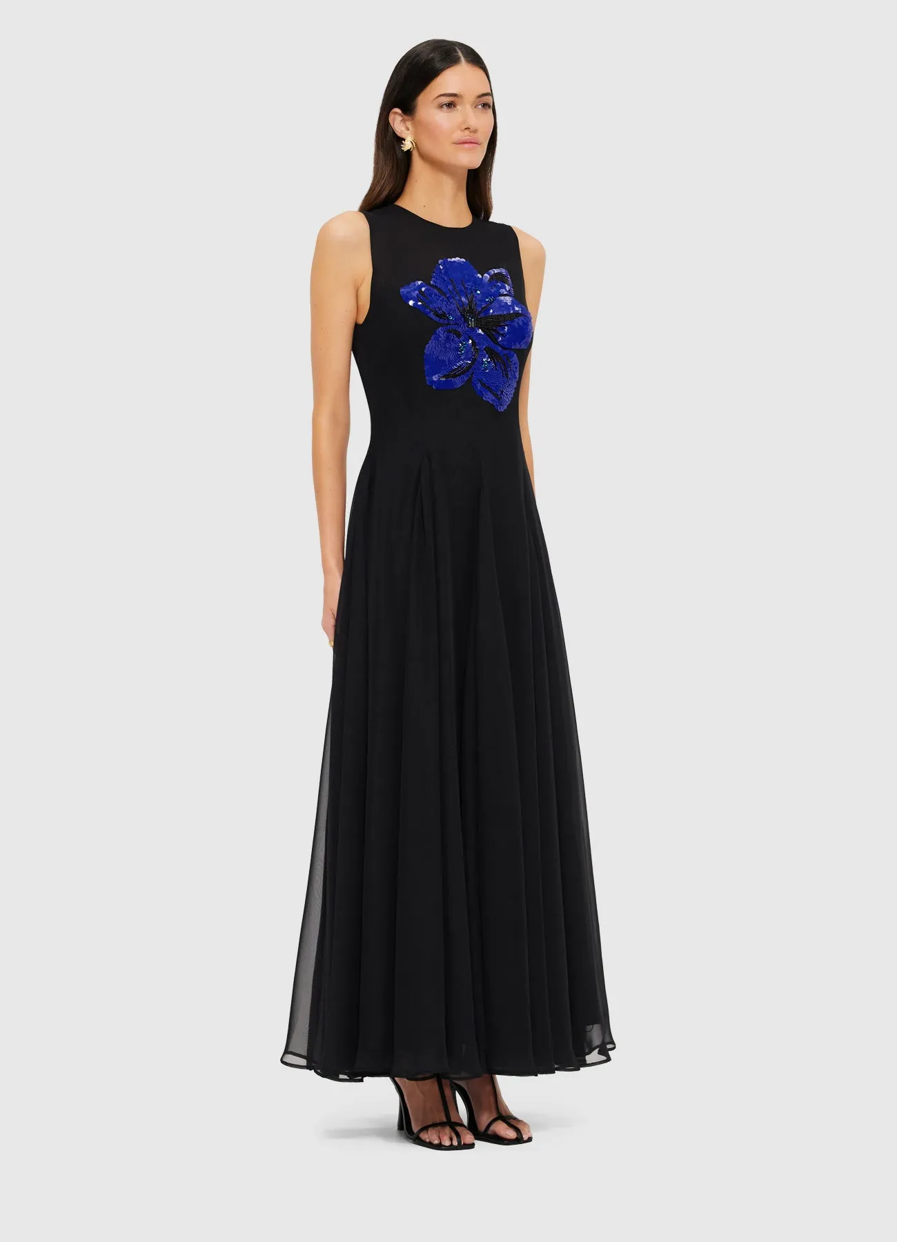 Linnea Embellished Maxi Dress - Ebony sold by LEO LIN product image thumbnail 3