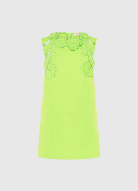 Blair Appliqué Mini Dress - Lime sold by LEO LIN