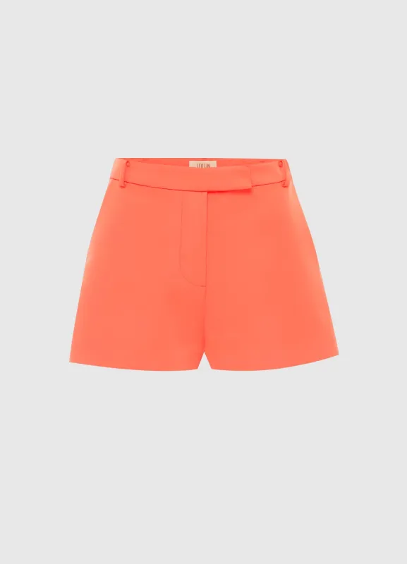 Olivette Shorts - Wild Flower in Coral sold by LEO LIN