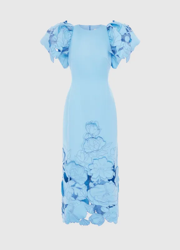 Lucinda Appliqué Maxi Dress - Cornflower Blue sold by LEO LIN