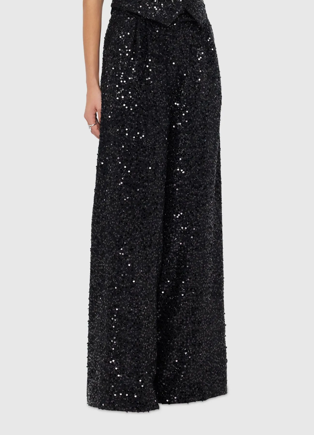 Greta Sequin Pants - Onyx sold by LEO LIN product image thumbnail 3