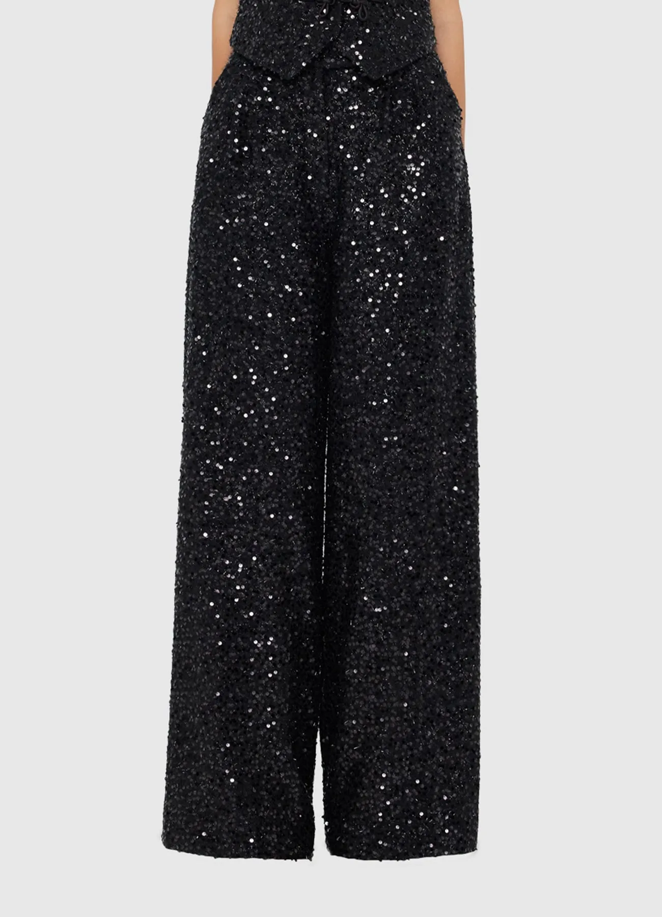 Greta Sequin Pants - Onyx sold by LEO LIN product image thumbnail 2