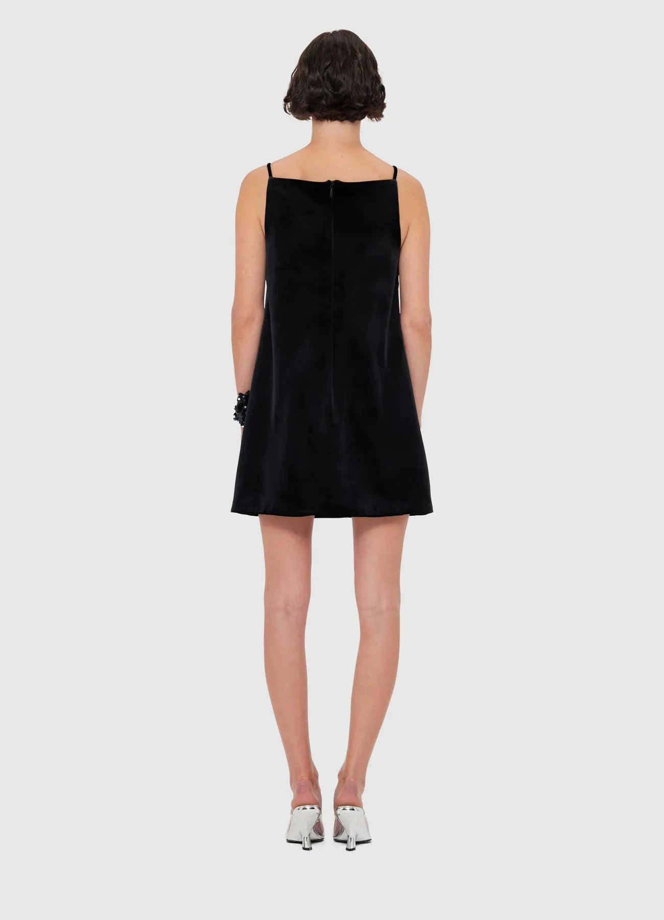 Leia Velvet Mini Dress - Onyx sold by LEO LIN product image thumbnail 4