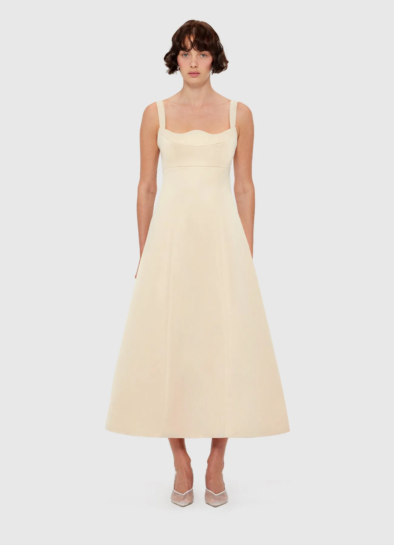 Odette Midi Dress - Champagne sold by LEO LIN product image thumbnail 2