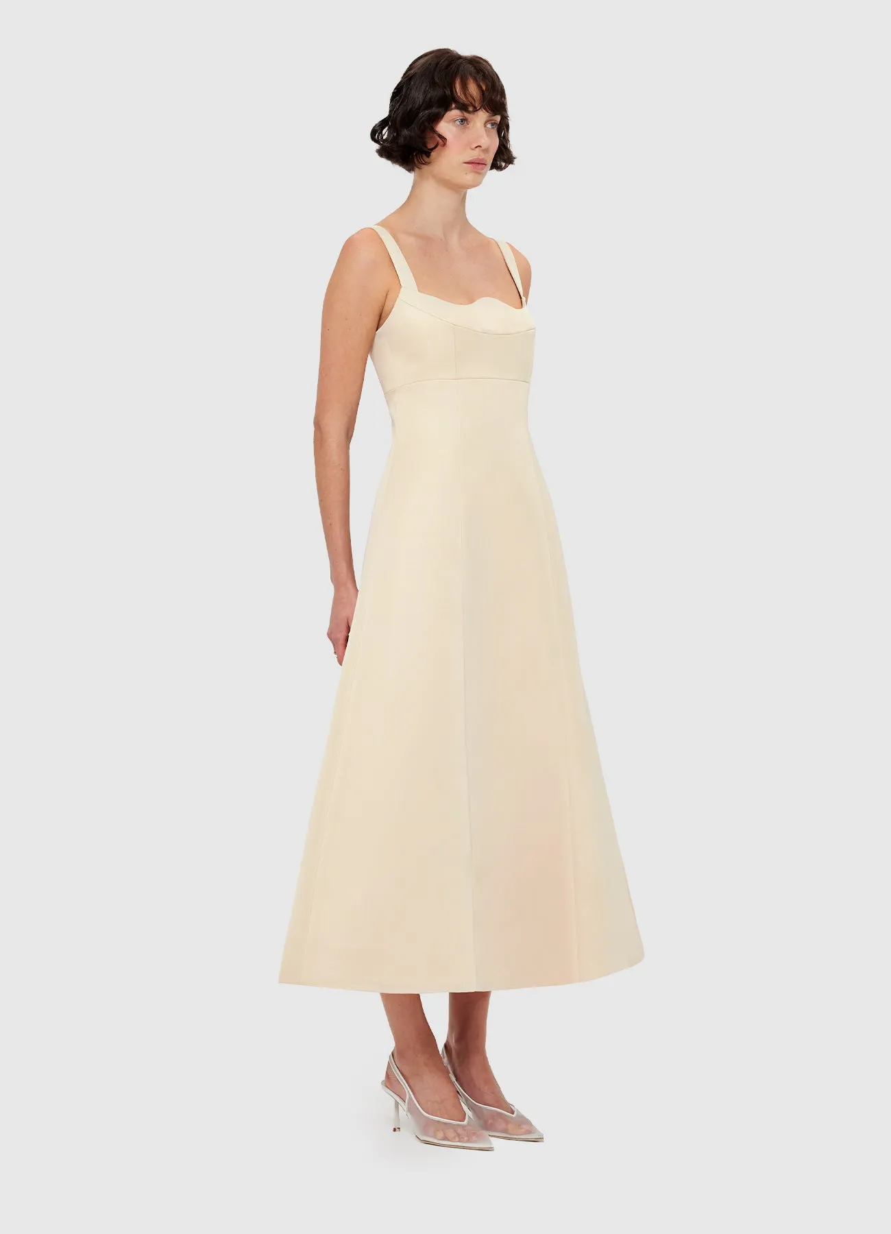 Odette Midi Dress - Champagne sold by LEO LIN product image thumbnail 3