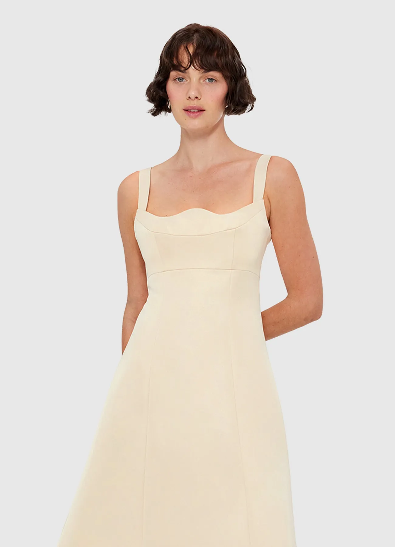 Odette Midi Dress - Champagne sold by LEO LIN product image thumbnail 5