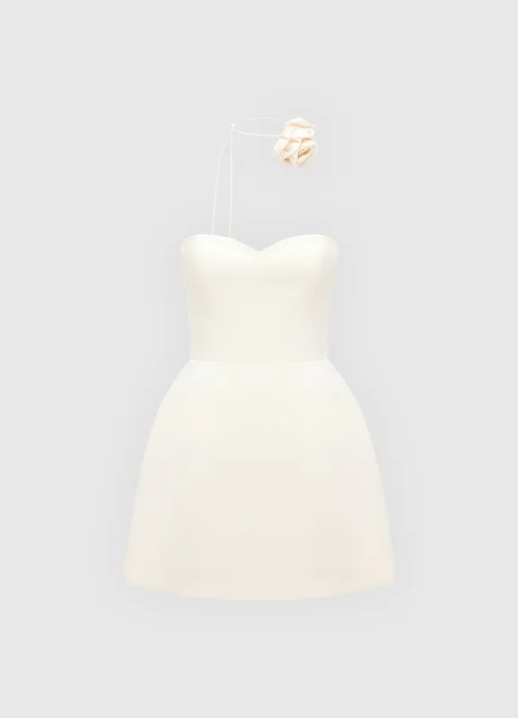 Rosalie Bustier Mini Dress - Vanilla sold by LEO LIN
