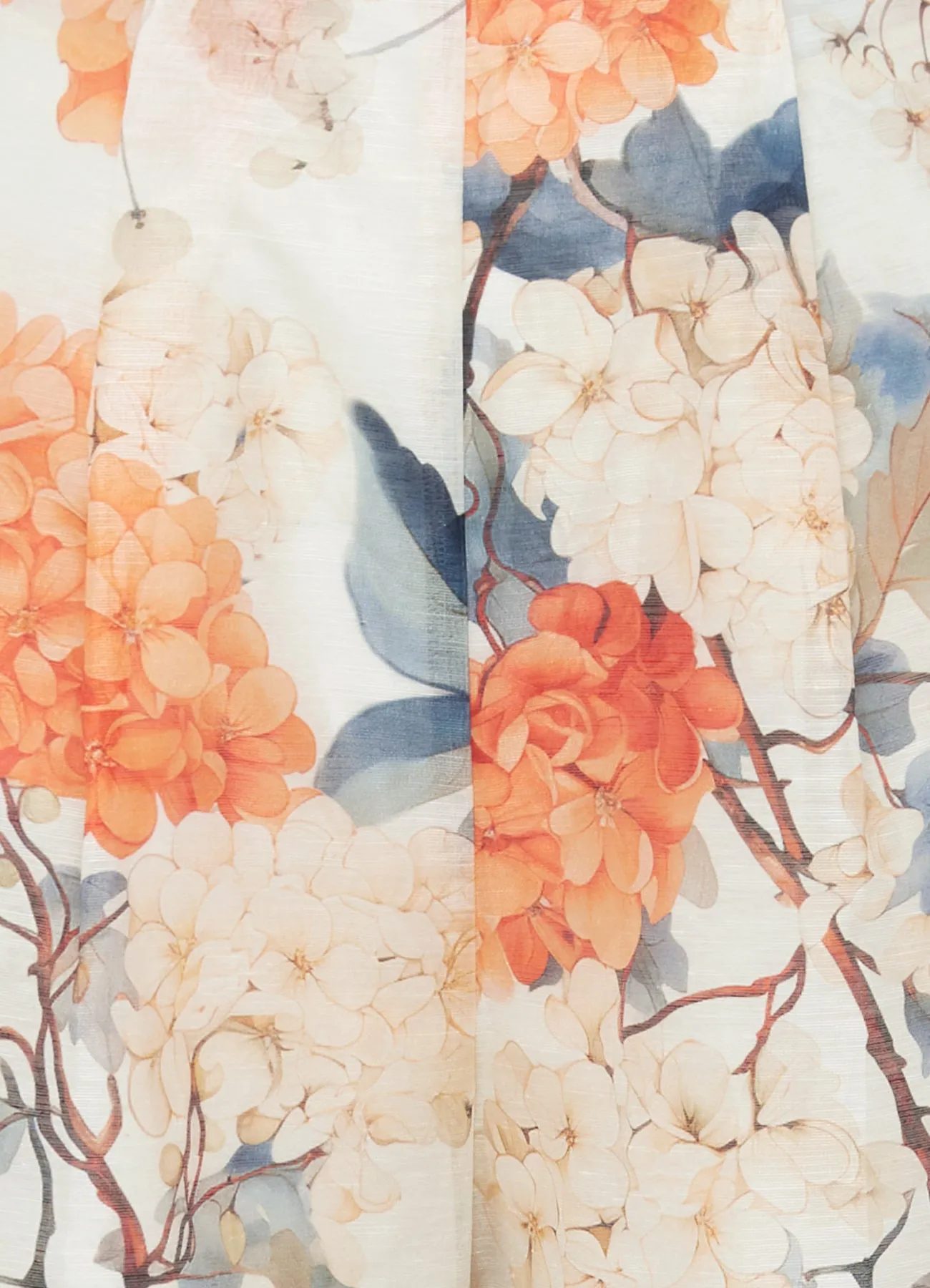 Luisa Pants - Hydrangea Print in Vanilla sold by LEO LIN product image thumbnail 5