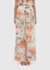 Luisa Pants - Hydrangea Print in Vanilla sold by LEO LIN