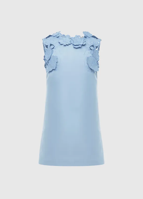 Blair Appliqué Mini Dress - Powder Blue sold by LEO LIN
