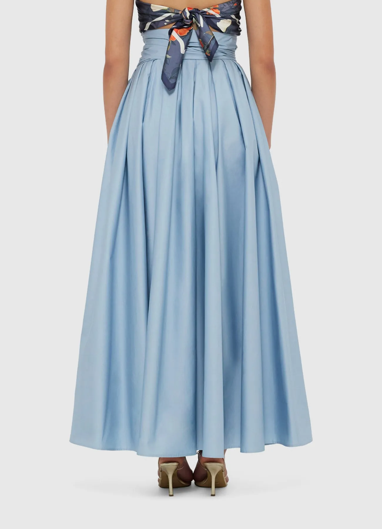 Valerie Maxi Skirt - Powder Blue sold by LEO LIN product image thumbnail 4