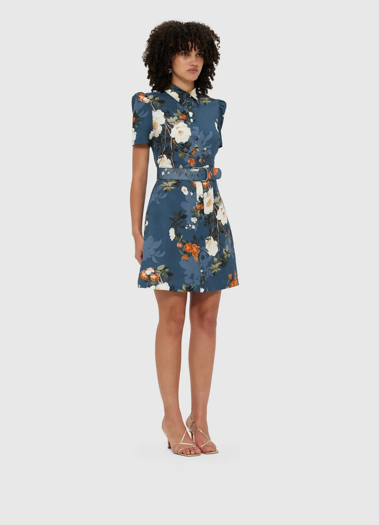 Bronte Mini Dress - Pear Blossom Print sold by LEO LIN product image thumbnail 3