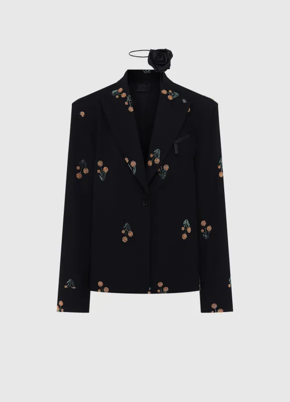 Jovanna Embellished Blazer - Wildflower Beading sold by LEO LIN