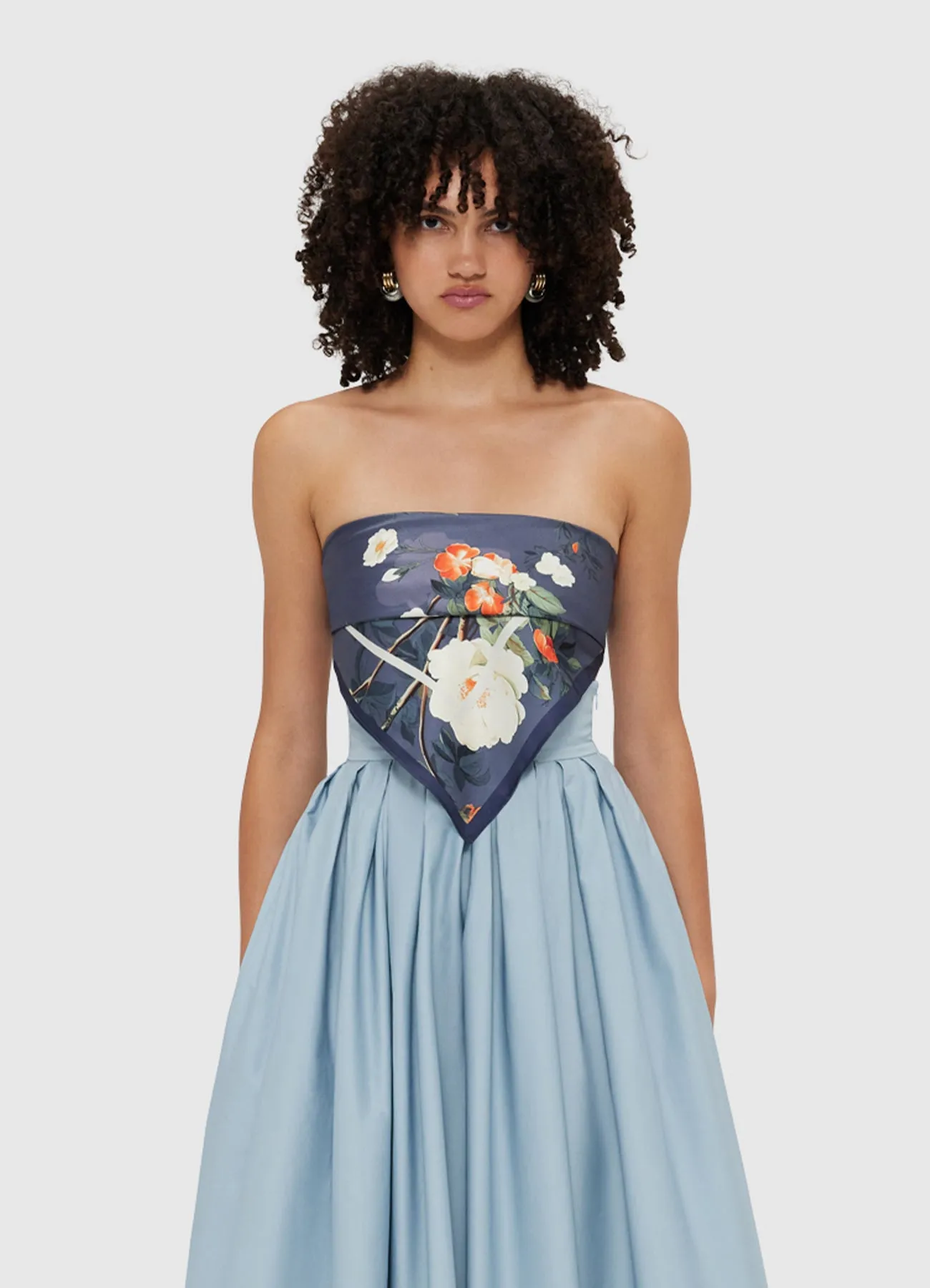 Small Scarf - Pear Blossom Print sold by LEO LIN product image thumbnail 2