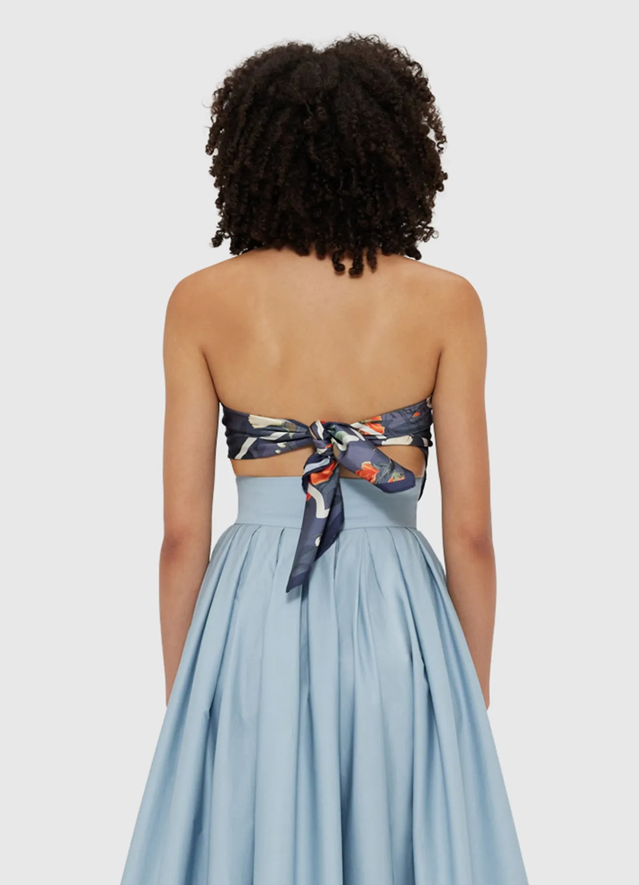 Small Scarf - Pear Blossom Print sold by LEO LIN product image thumbnail 4