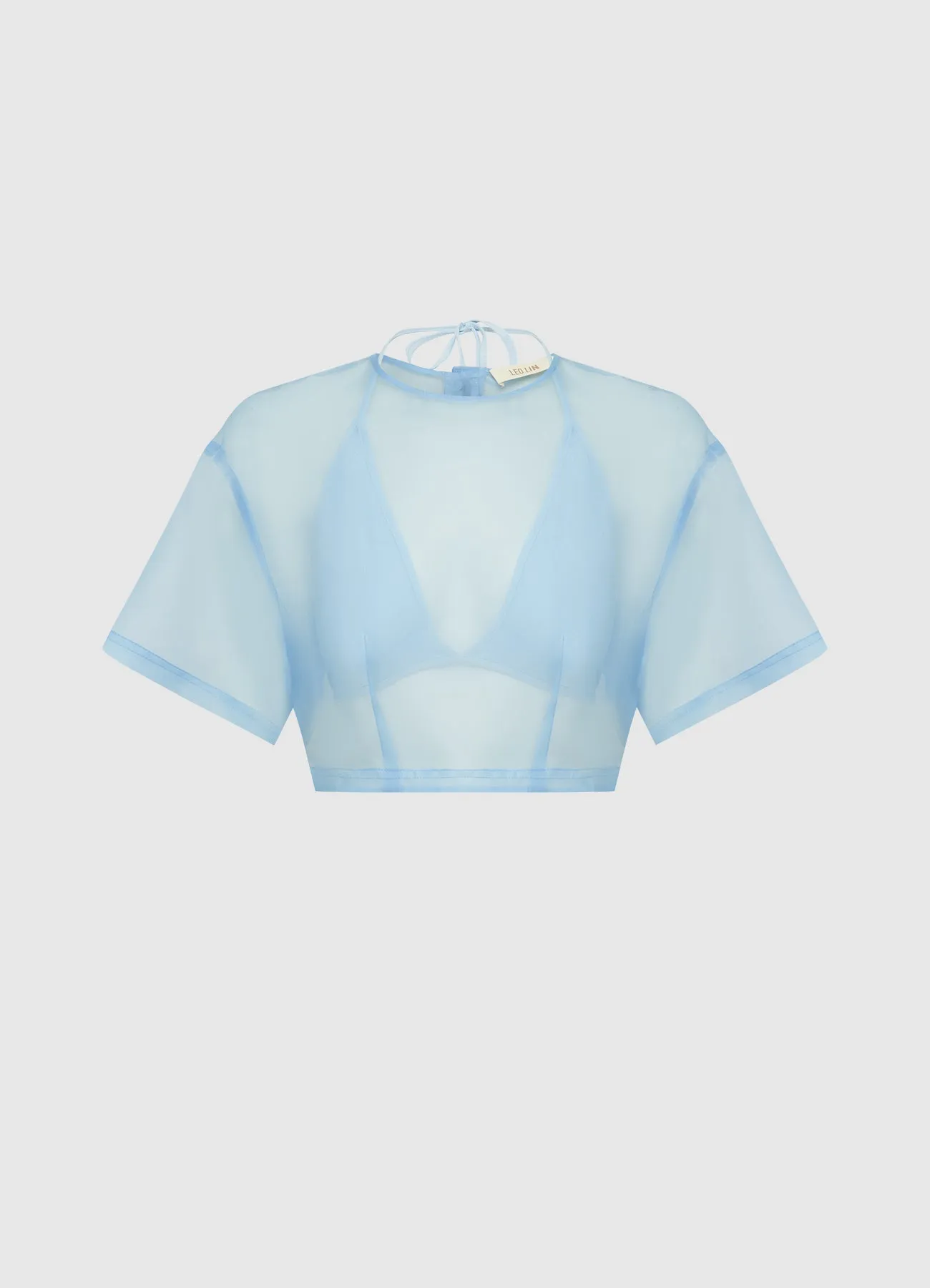 Indie Sleeve Top - Powder Blue sold by LEO LIN