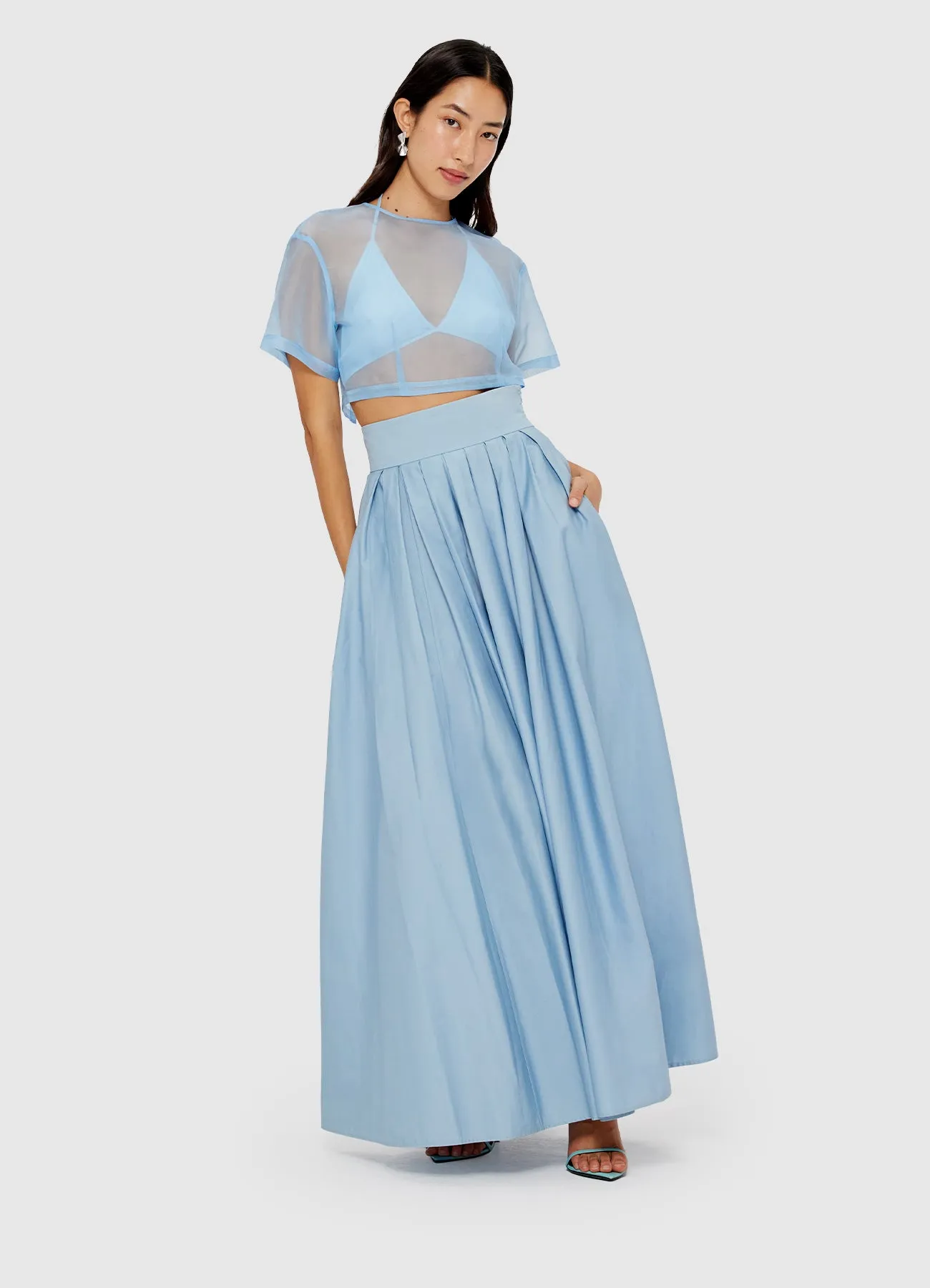 Indie Sleeve Top - Powder Blue sold by LEO LIN product image thumbnail 5