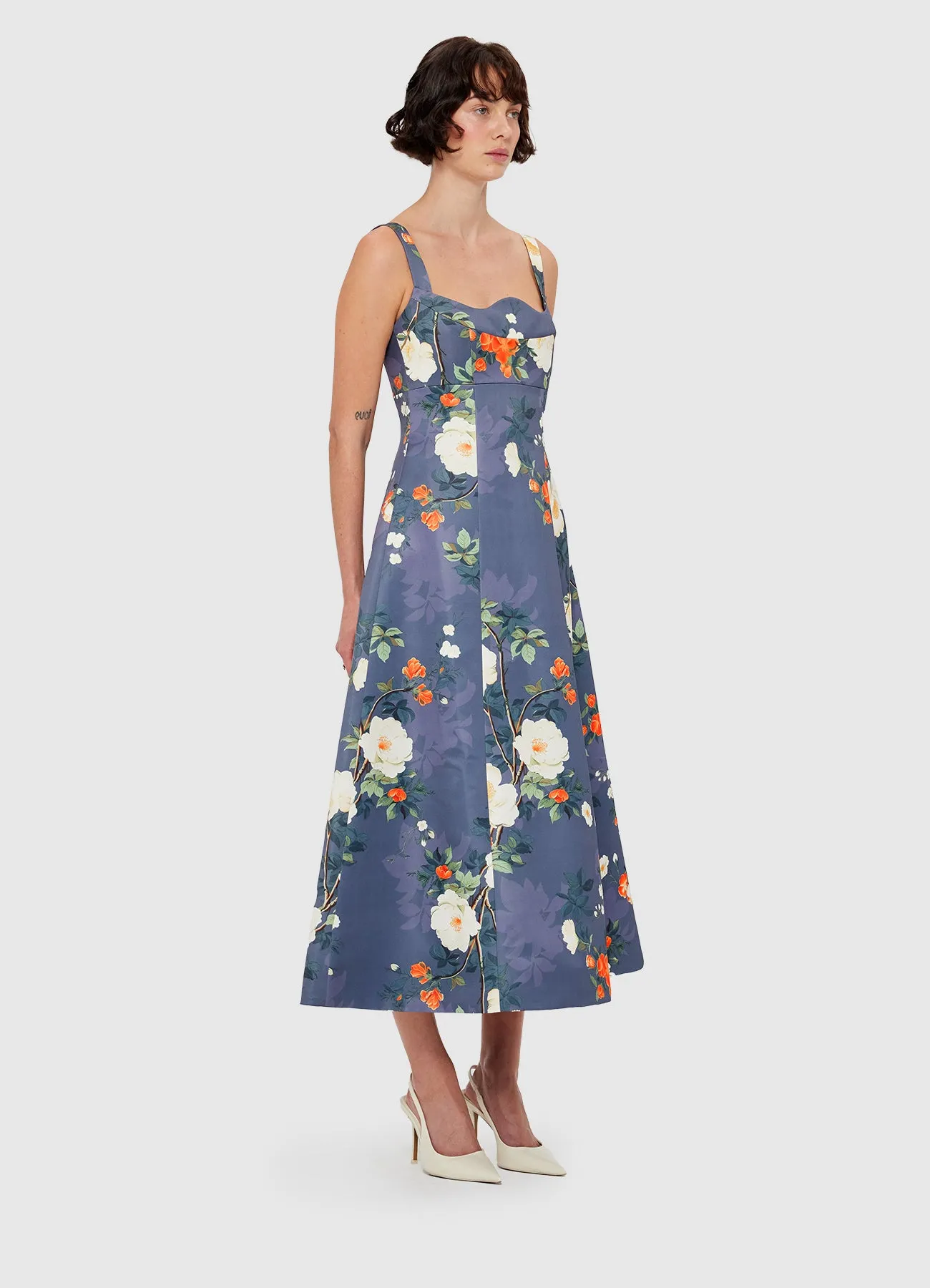 Odette Midi Dress - Pear Blossom Print sold by LEO LIN product image thumbnail 3