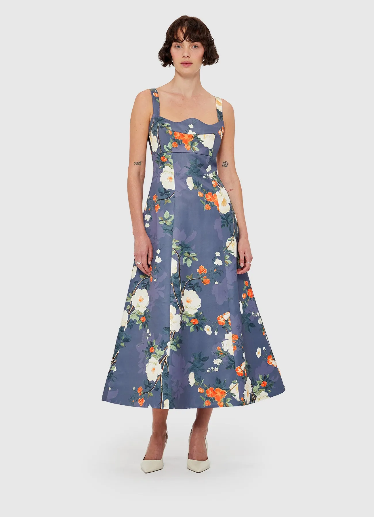 Odette Midi Dress - Pear Blossom Print sold by LEO LIN product image thumbnail 5