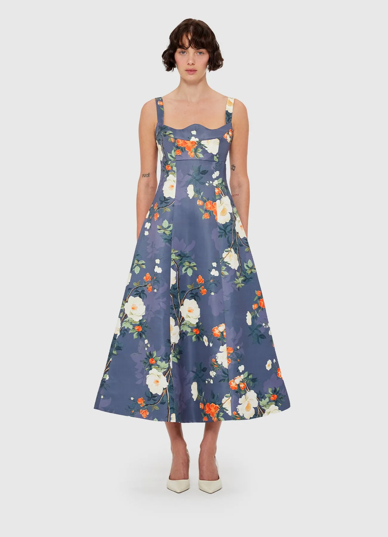 Odette Midi Dress - Pear Blossom Print sold by LEO LIN product image thumbnail 2