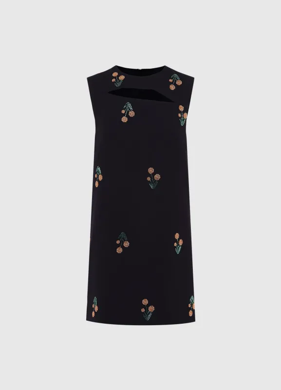 Lydia Embellished Mini Dress - Wildflower Beading sold by LEO LIN