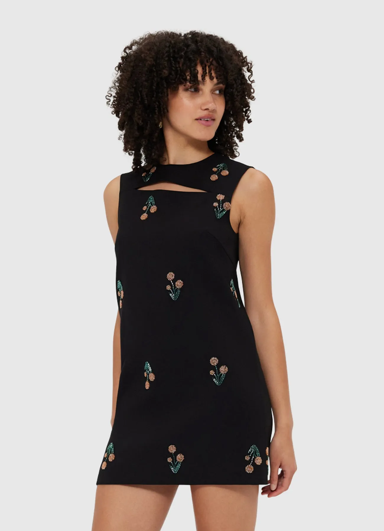Lydia Embellished Mini Dress - Wildflower Beading sold by LEO LIN product image thumbnail 5