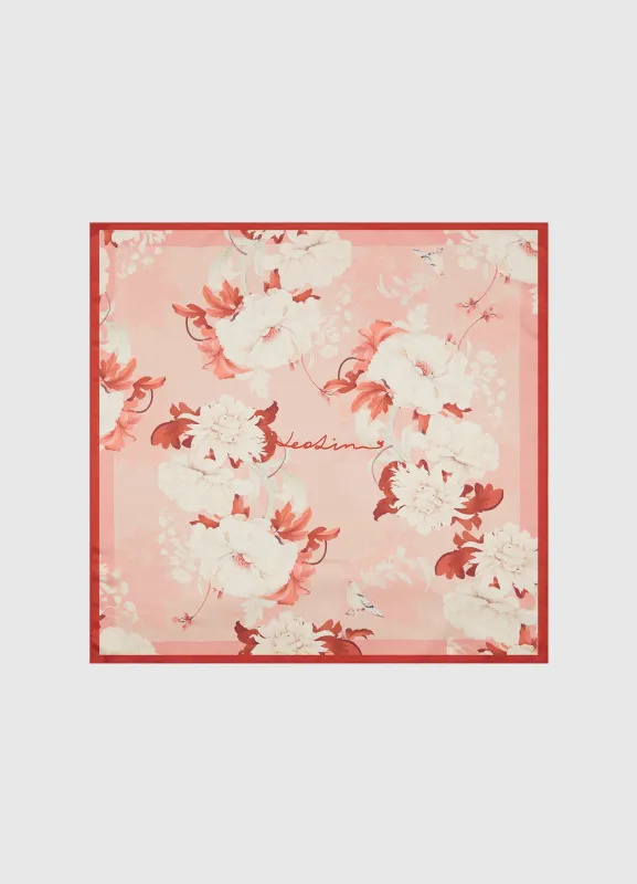 Small Scarf - Peony Print sold by LEO LIN
