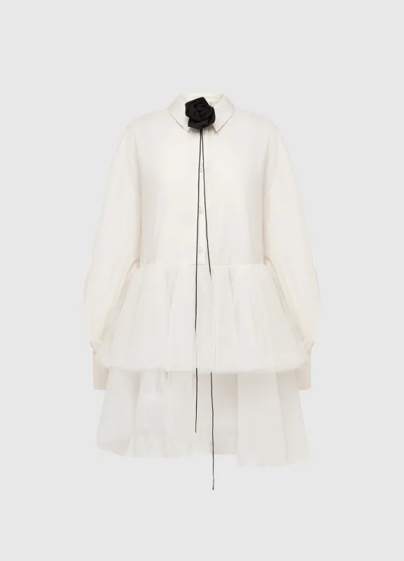 Ivy Tiered Mini Dress - Vanilla sold by LEO LIN