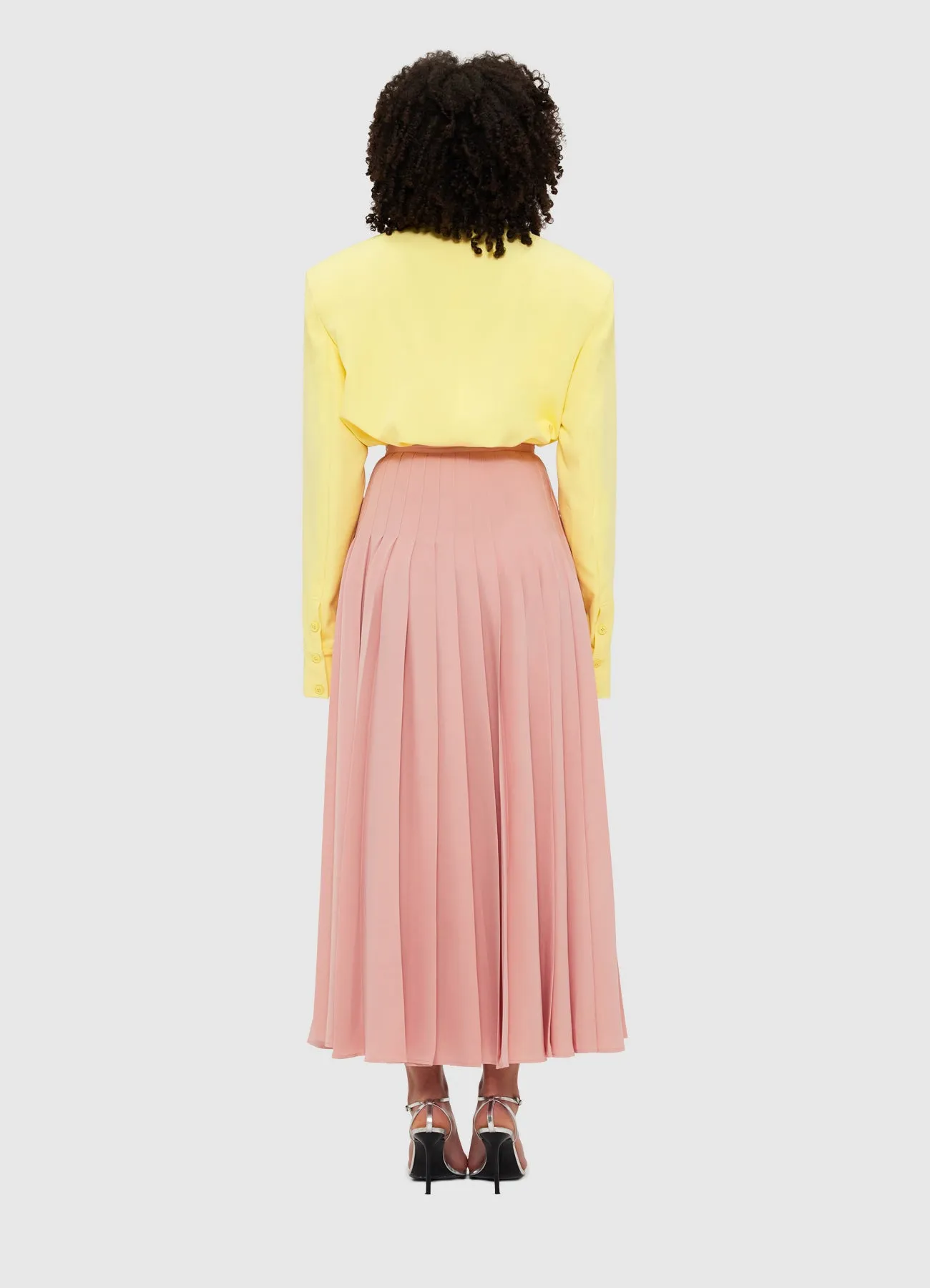 Tori Pleated Maxi Skirt - Light Rose sold by LEO LIN product image thumbnail 4