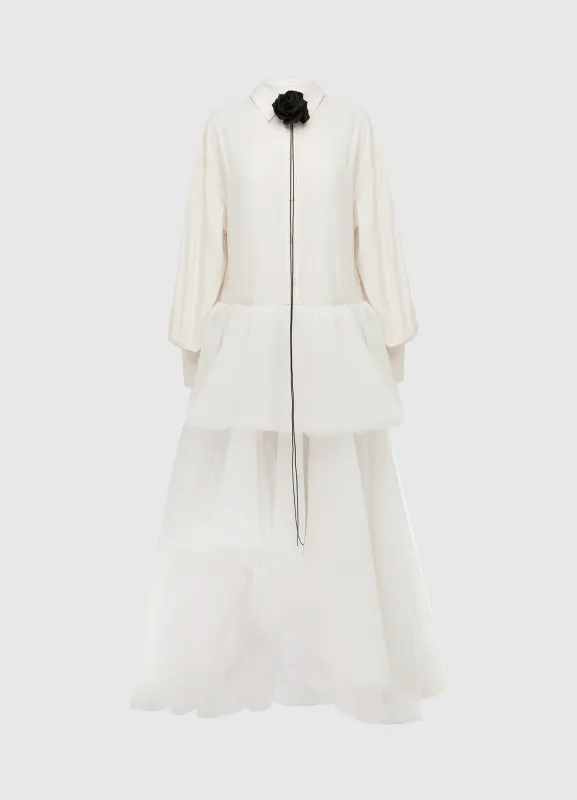 Avery Tiered Maxi Dress - Vanilla sold by LEO LIN