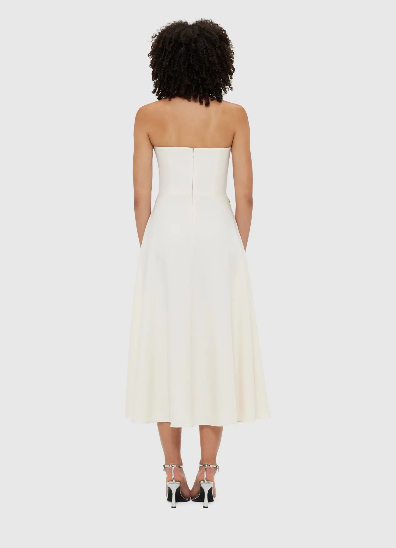 Ivanna Rose Bustier Midi Dress - Vanilla sold by LEO LIN product image thumbnail 4