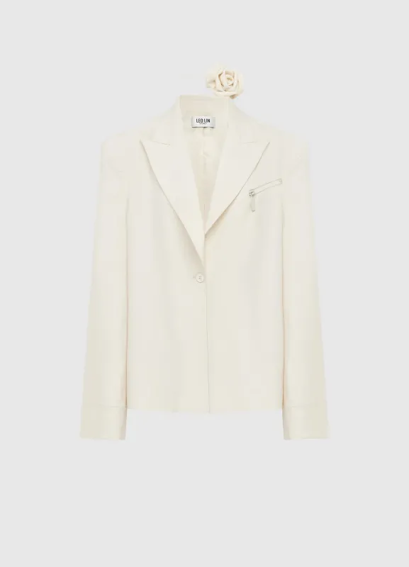 Jovanna Blazer - Vanilla sold by LEO LIN