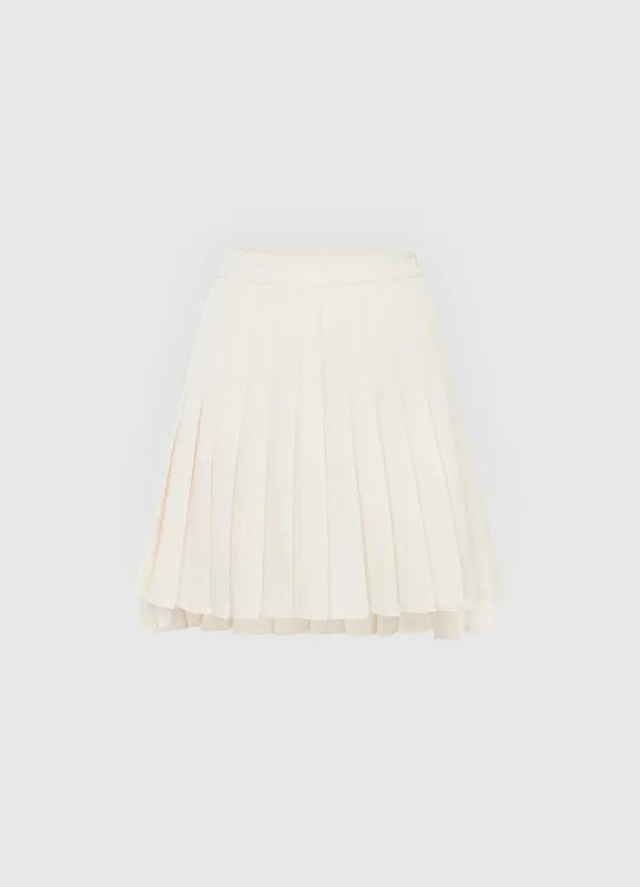 Willa Pleated Mini Skirt - Vanilla sold by LEO LIN